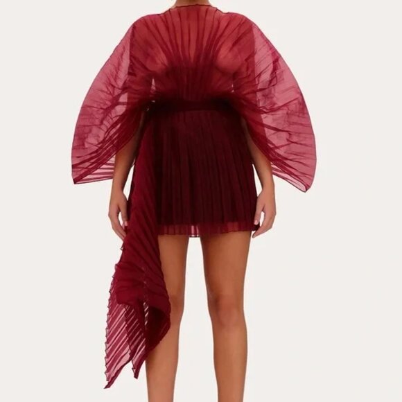 Andrea Iyamah Sombra Bodysuit in Wine - Picture 4 of 6